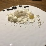 Dessert in white